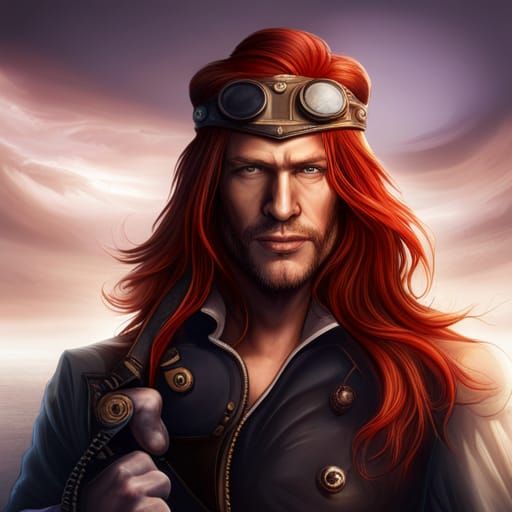 Steampunk Superhero Comic Character Design