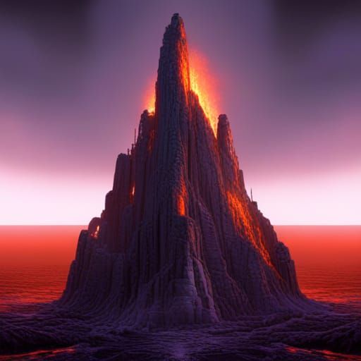 Ghost Server Ablaze: A Dark Fantasy Digital Painting