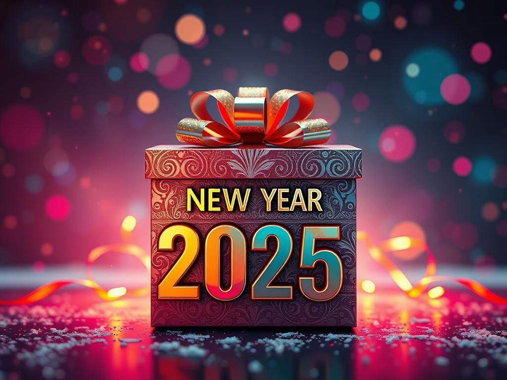 Luxurious Gift Box in Futuristic Realism Style