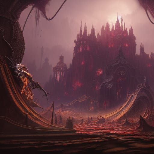 Fantastical Nightmare in Detailed Matte Painting