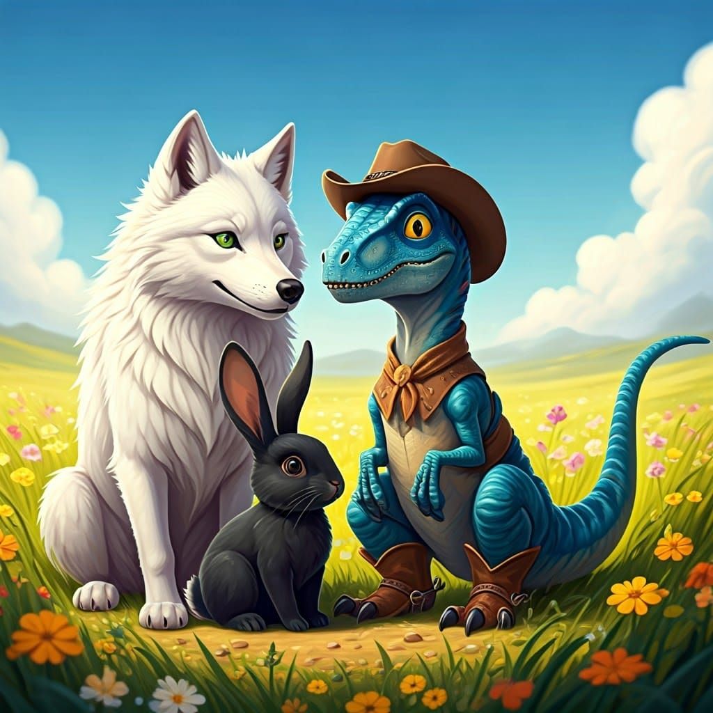 Wolfie, Moon and Raptor Ranger