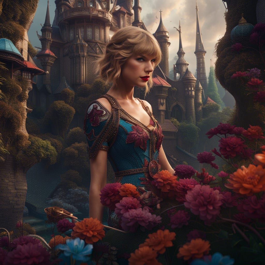 Detailed Matte Painting of a Woman