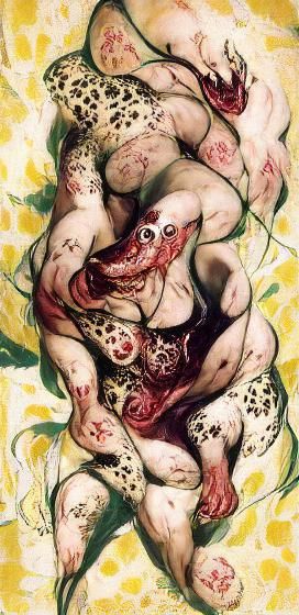 Distorted Body Horror in Abstract Style