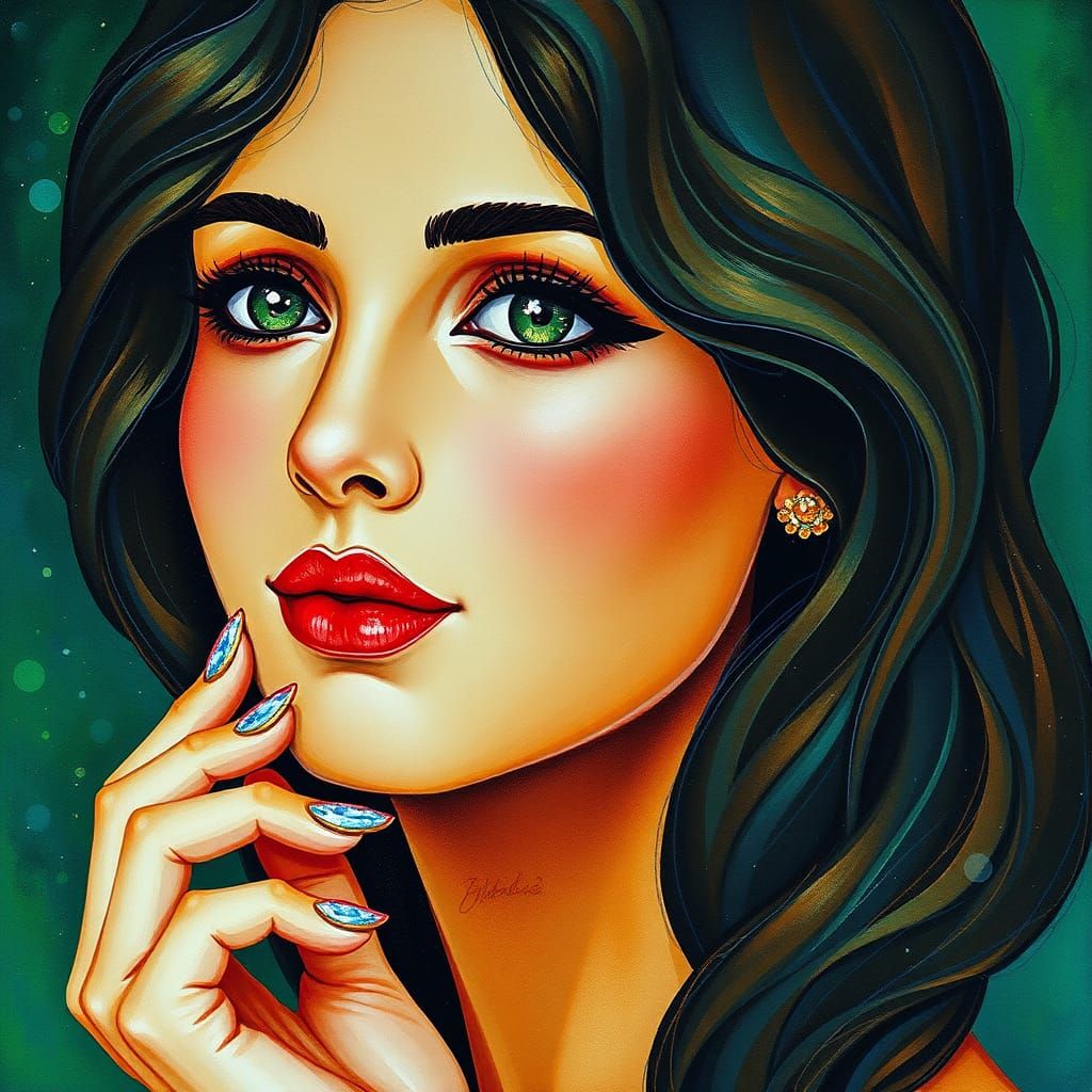 Ethereal Beauty in Iridescent Hues