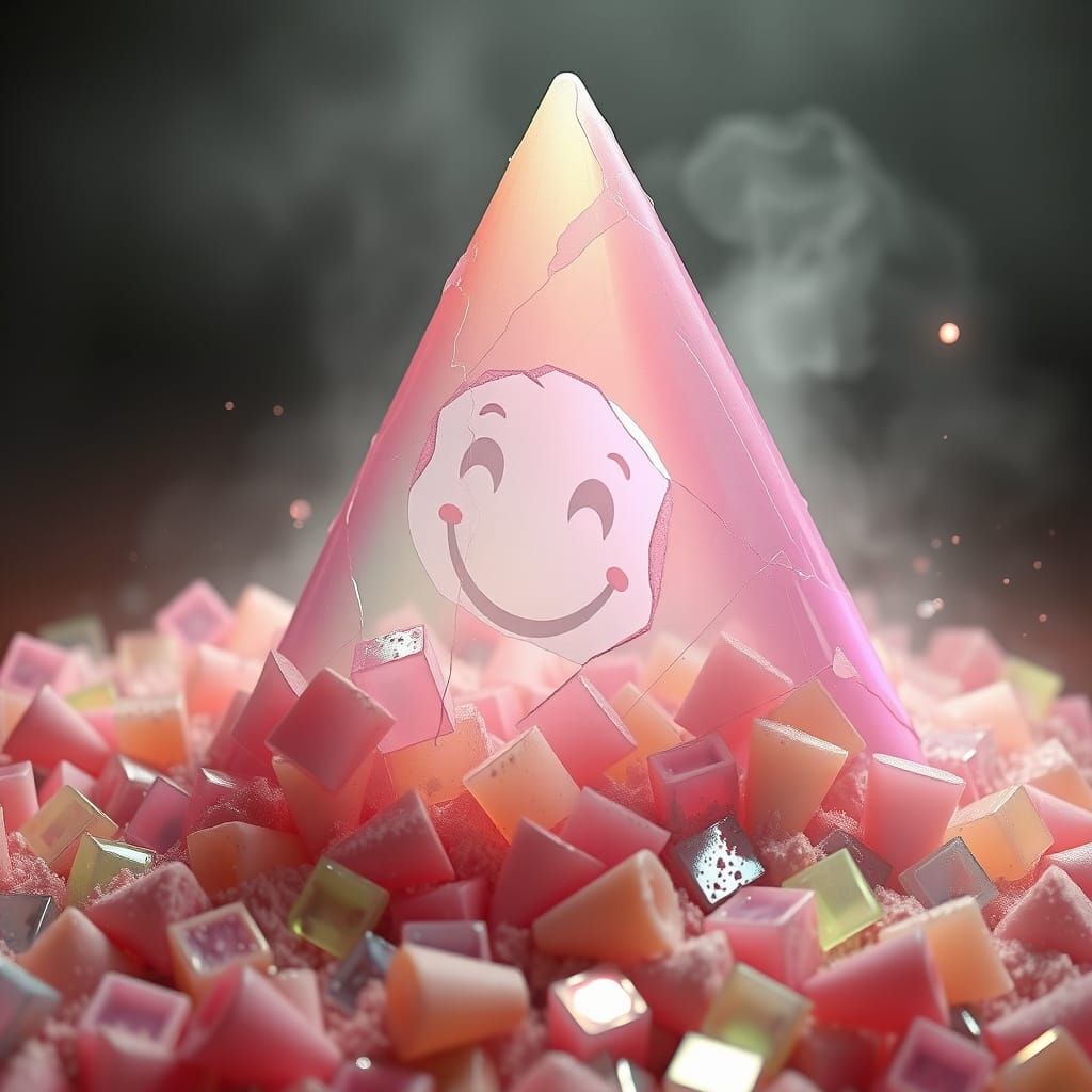 Hyperrealistic CGI of a Dissolving Fragrance Cone