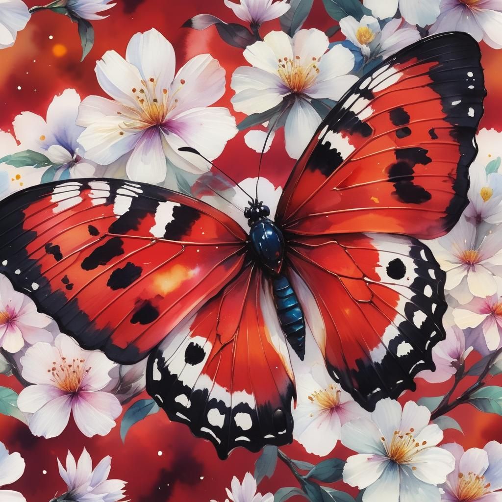 Anime Galaxy Painting with Triadic Colors