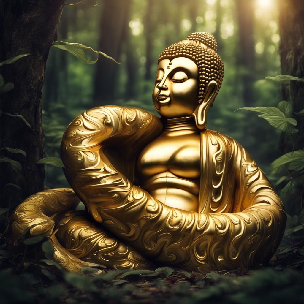Golden Buddha Cobra Hybrid in Forest