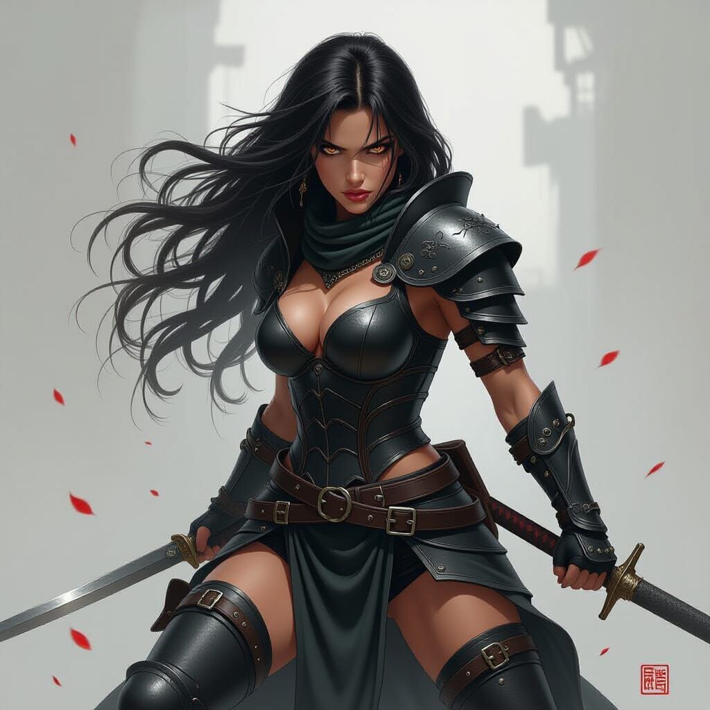 Frenzied Warrior in Dark Fantasy Armor