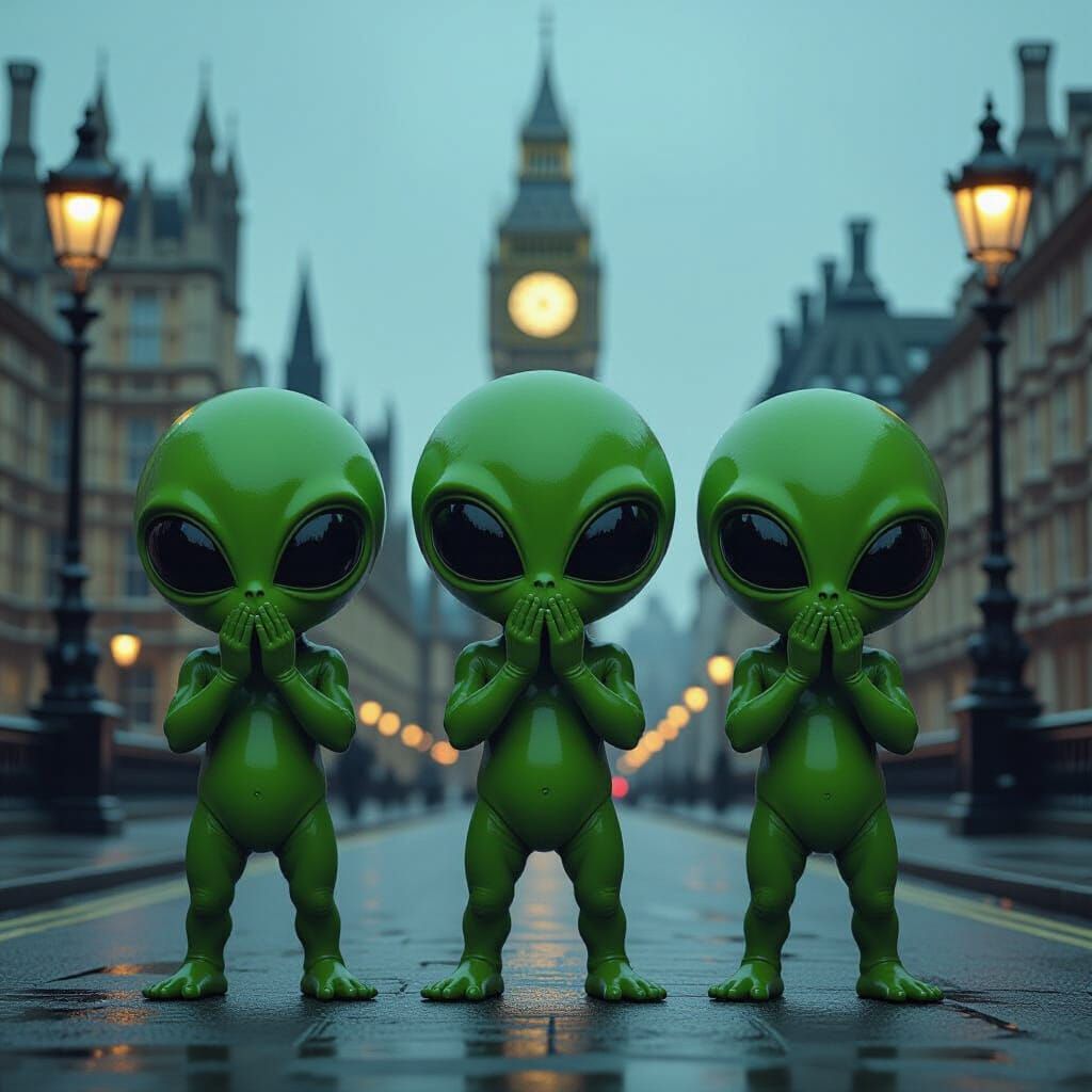 Ominous Alien Encounter Outside Parliament