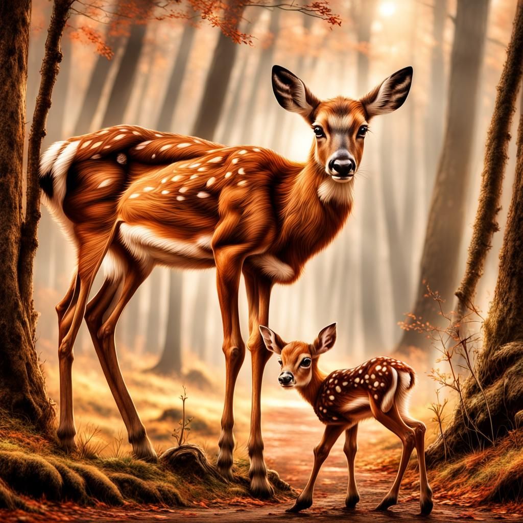 Hyperrealistic Bambi Headbutts Hunter