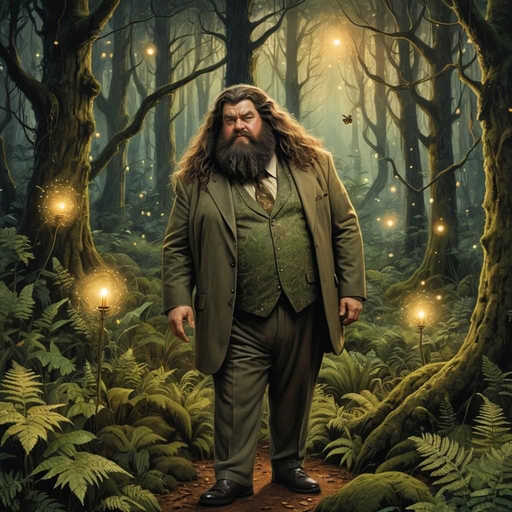 Handsome Dapper Hagrid Wide Shot
