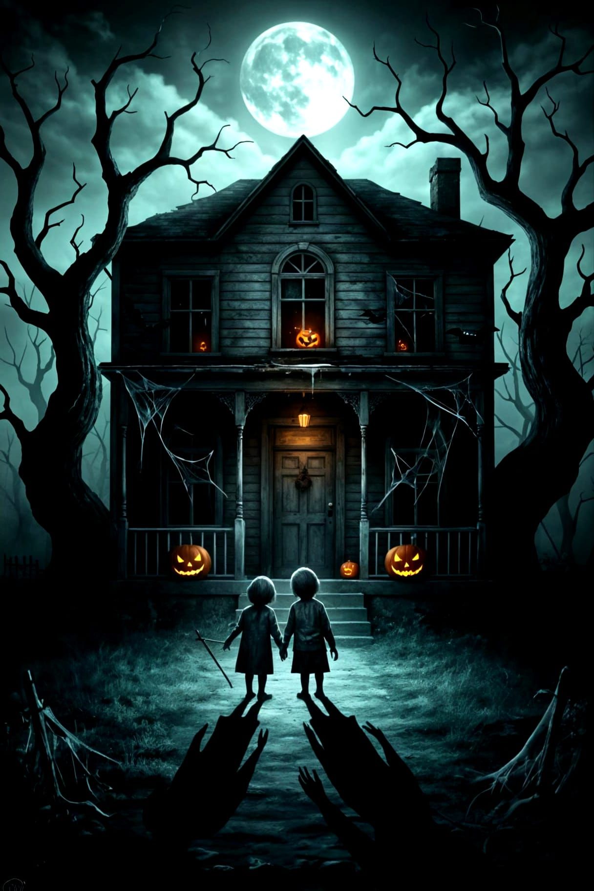 Twisted Trick-or-Treat Scene