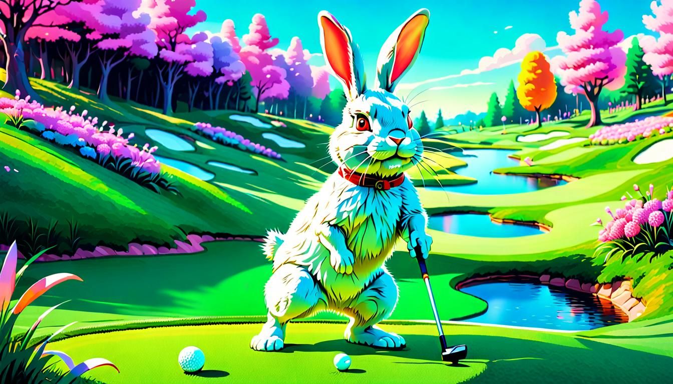 Spring-inspired Easter Bunny Golf Course β³π°