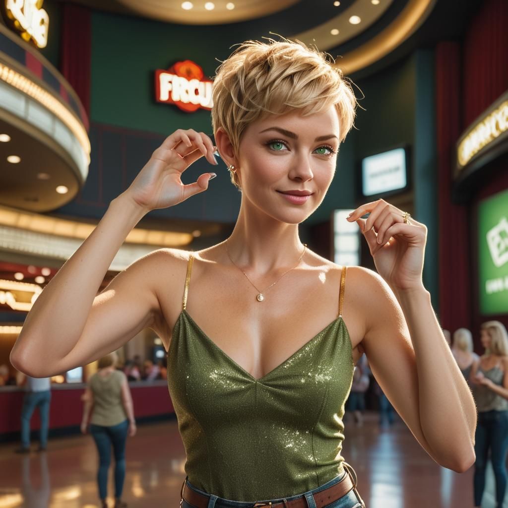 Glowing Bride Shows Off Her Wedding Ring in a Movie Theater