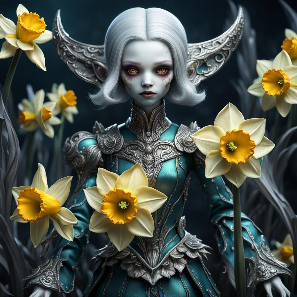 Demonic Porcelain Doll in Fantasy Concept Art