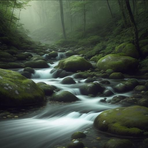 Lush Forest Spring: A Cinematic Landscape