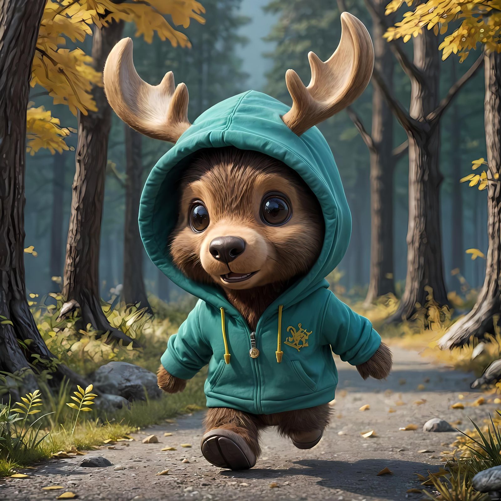 Cute Chibi Moose