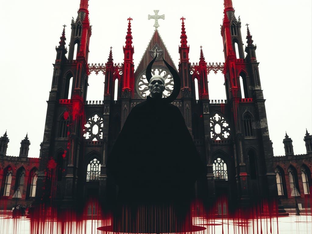 Surreal Cathedral in the Heart of a Haunted Priest