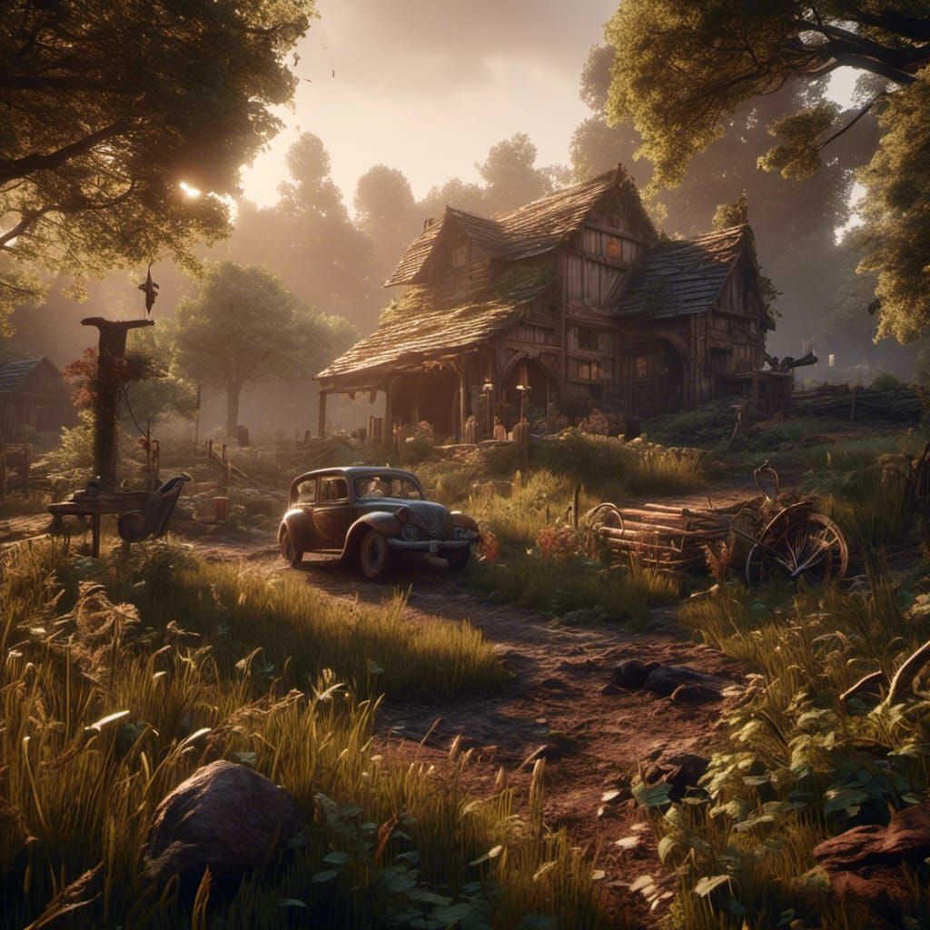 Wild West Friends in Hyperrealistic 3D Game Art