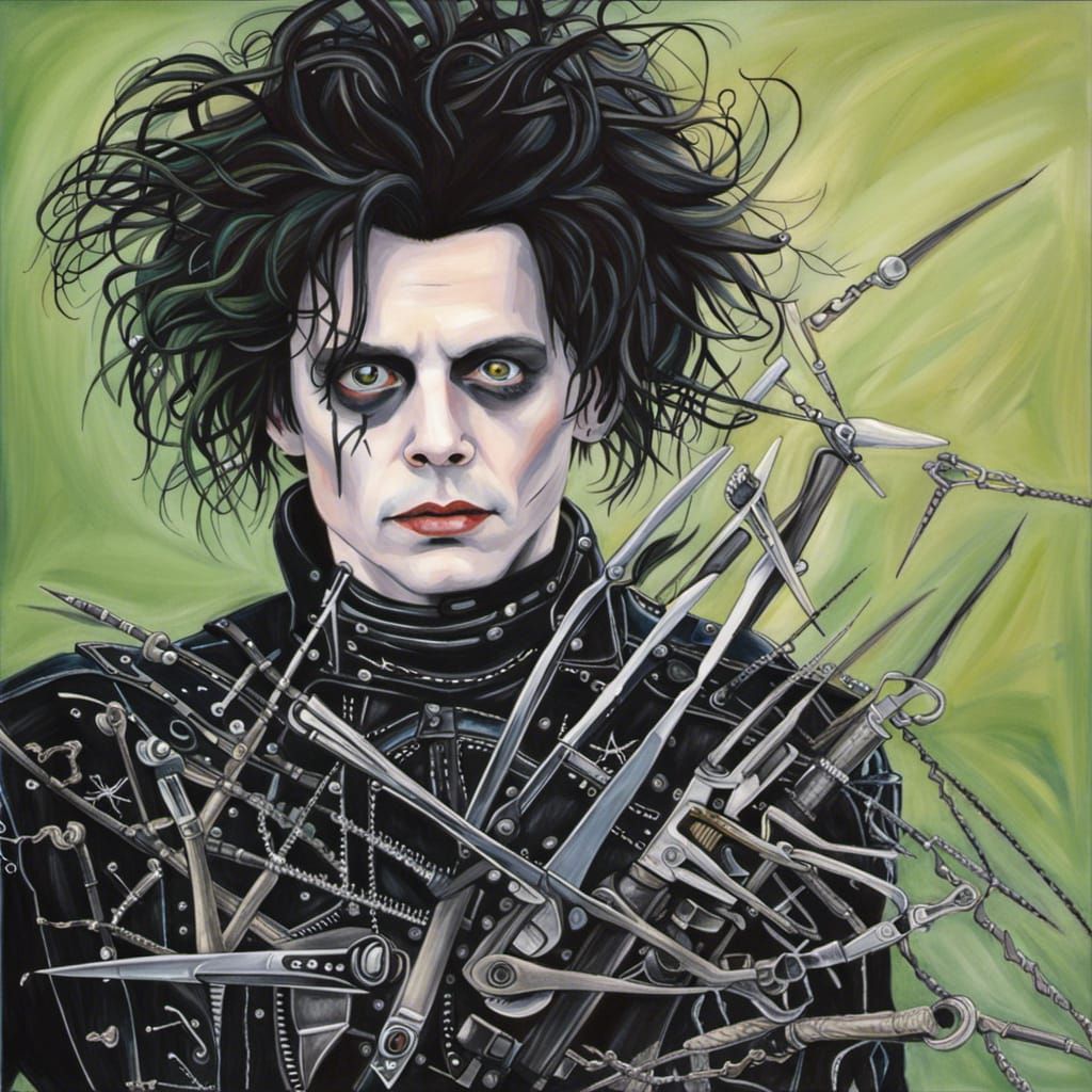 Edward Scissorhands: A Colorful Photographic Portrait