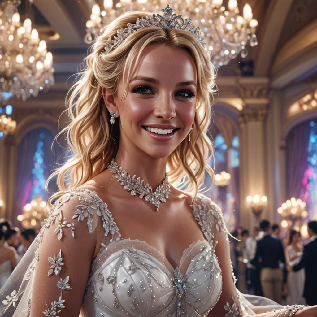 Britney spears in white dress