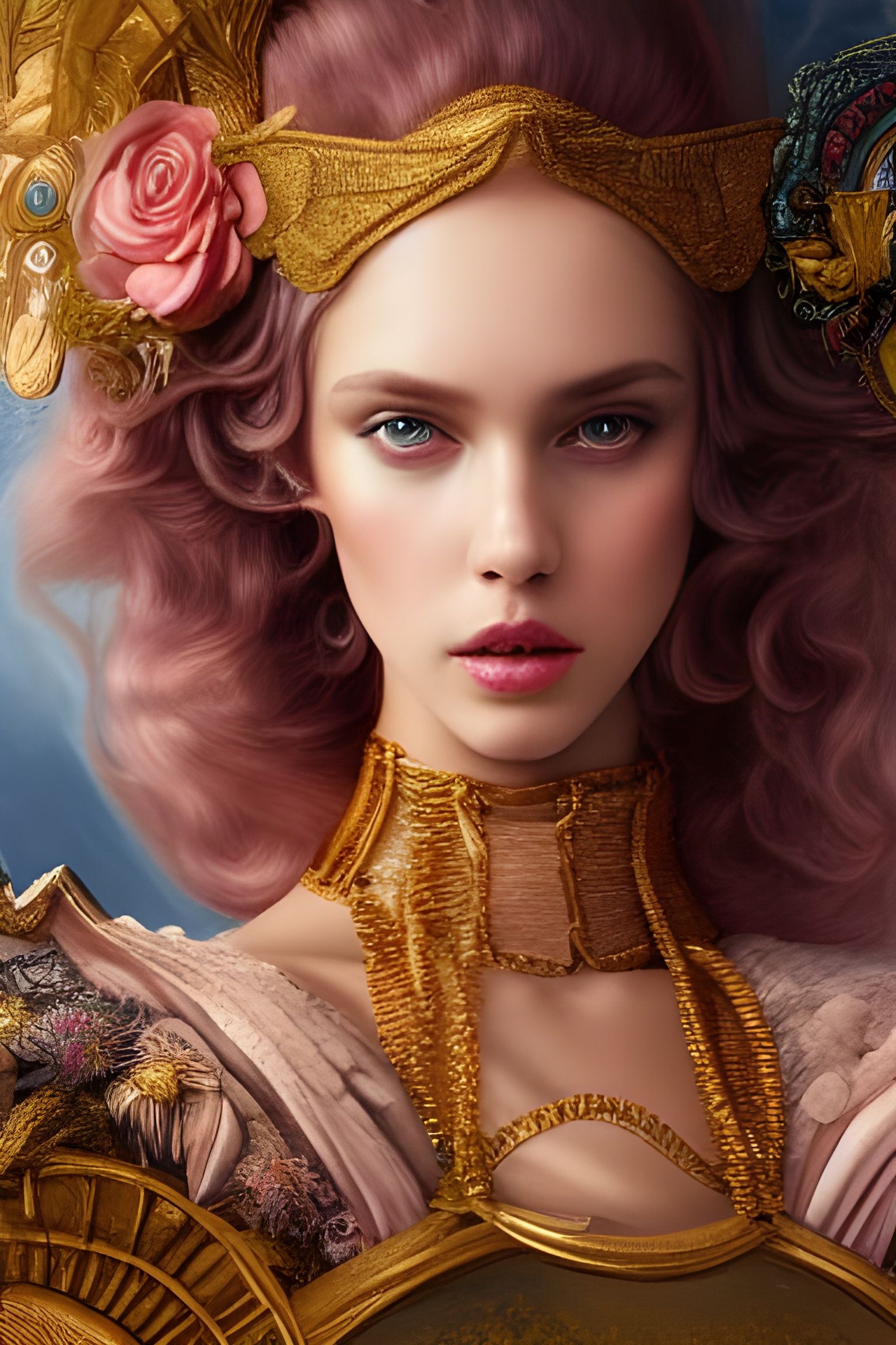 Hyperdetailed Princess Portrait in Digital Art Style