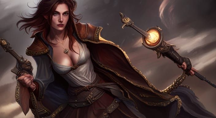 Roguish Thief in Dark Fantasy Style