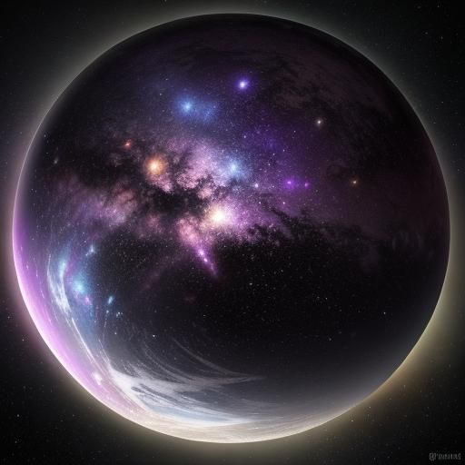 Milky Way Reflection on Chrome Sphere