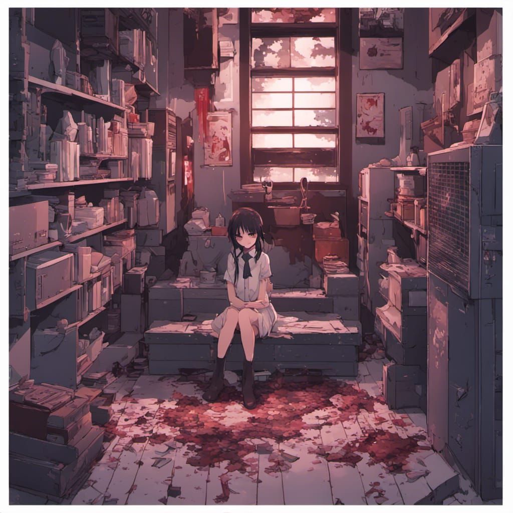 Saya no Uta: 8-bit Horror Anime Scene