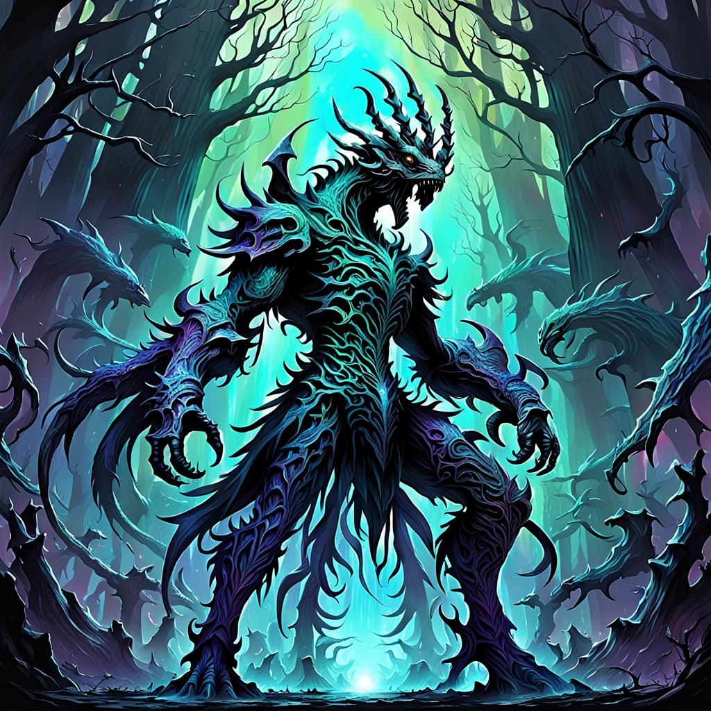 Iridescent Synchronized Silhouettes in Chaotic Layers