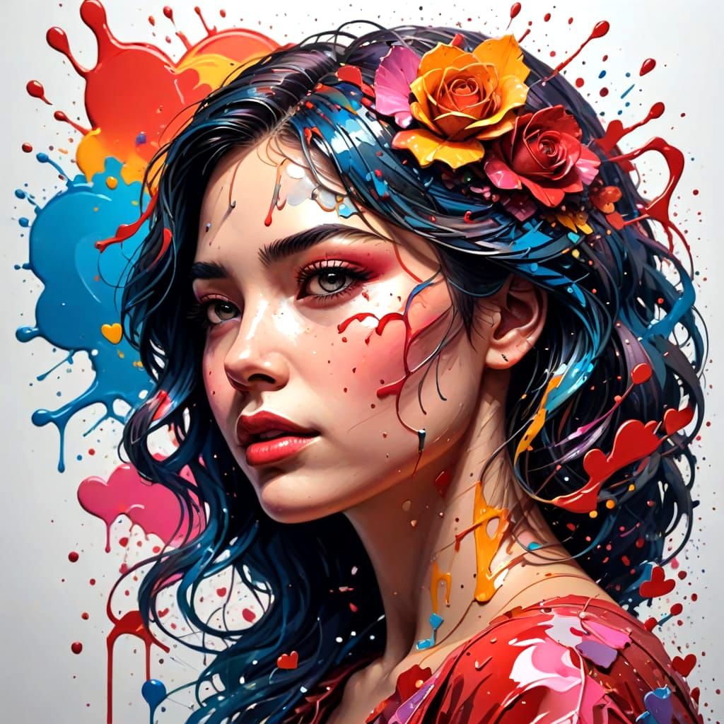 Vibrant Valentine's Day Portrait