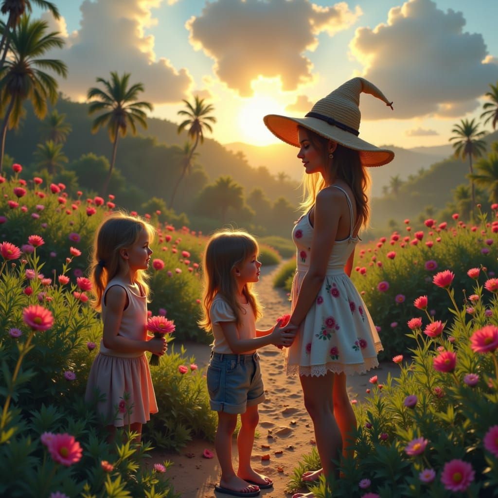 Halloween Floral Gathering with Zombie and Blonde Elements