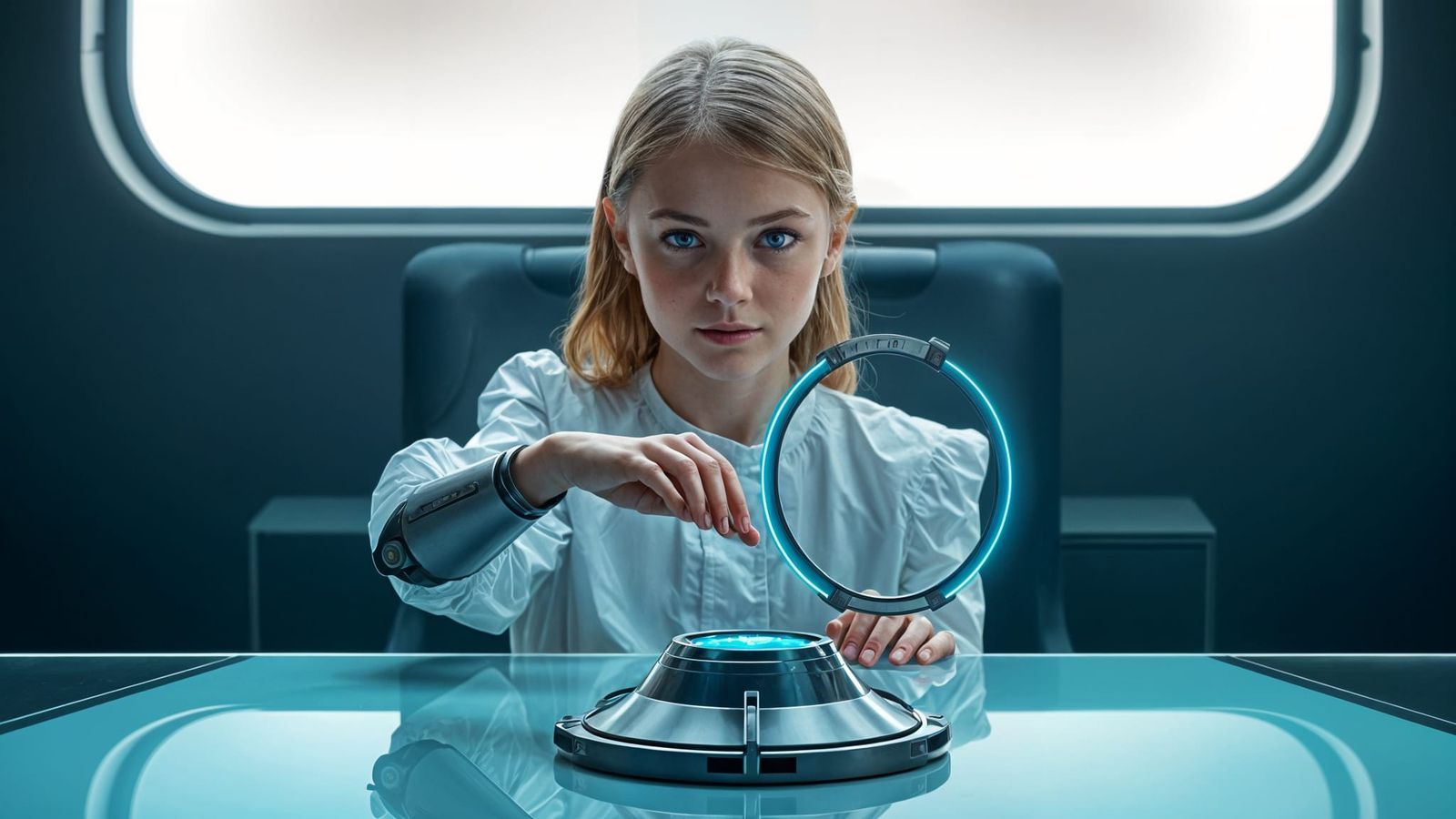 Cyborg Hand Appears From Stargate Portal Toy