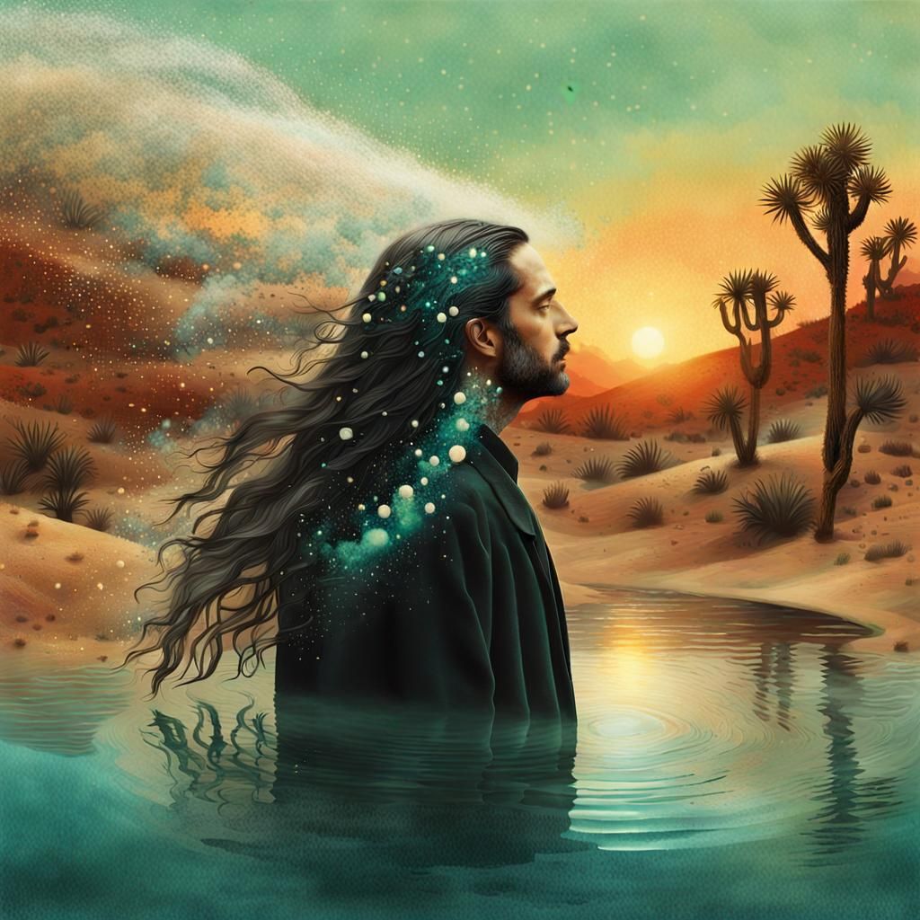 Gratitude Collage: Desert to Forest in Digital Art