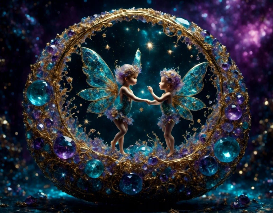 Sweet Baby Fairies Mosaic