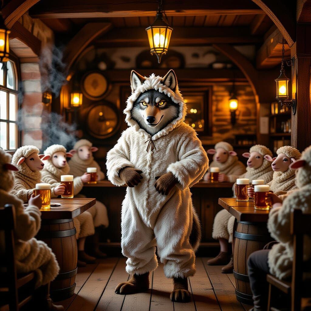 Wolf in Sheep Costume at Tavern