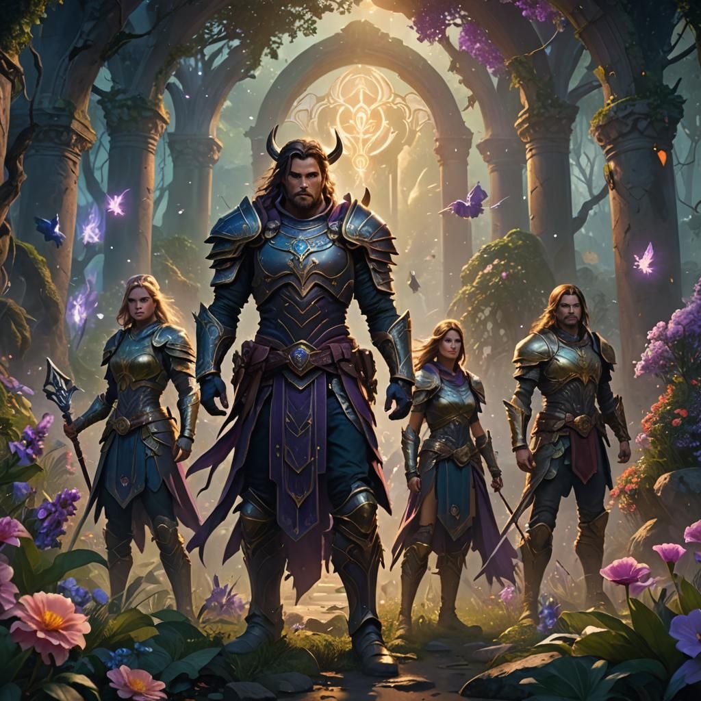 Heroes Prepare for Battle in Mystical Realm