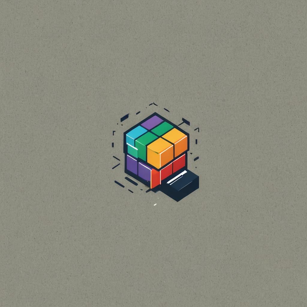 Colorful Abstract Warehouse Logo for Online Storage
