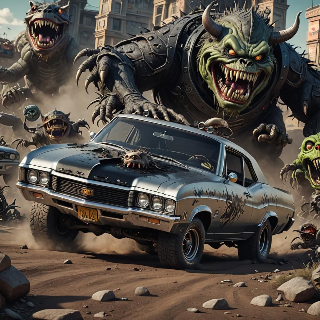 1969 Buick Skylark with Rat Fink Monster