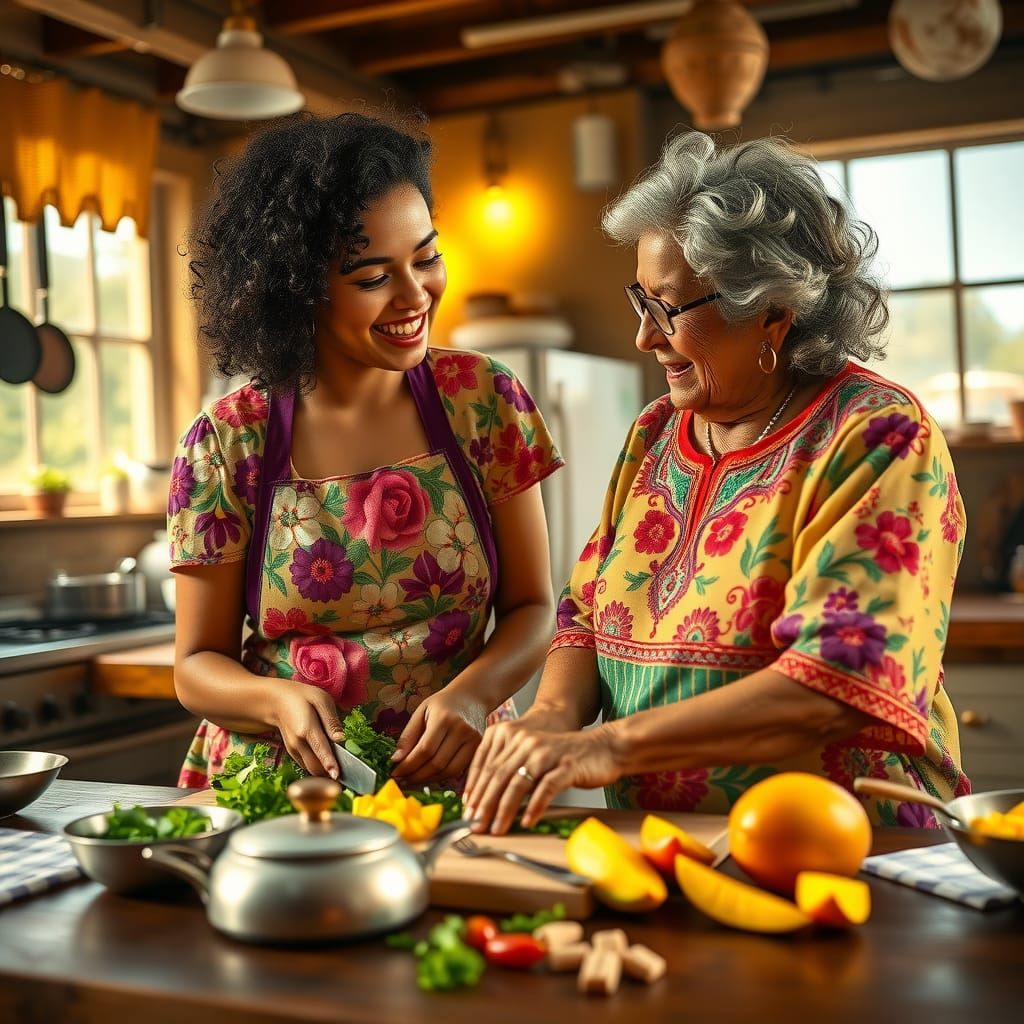 Cooking with Grandmother: A Digital Matte Painting