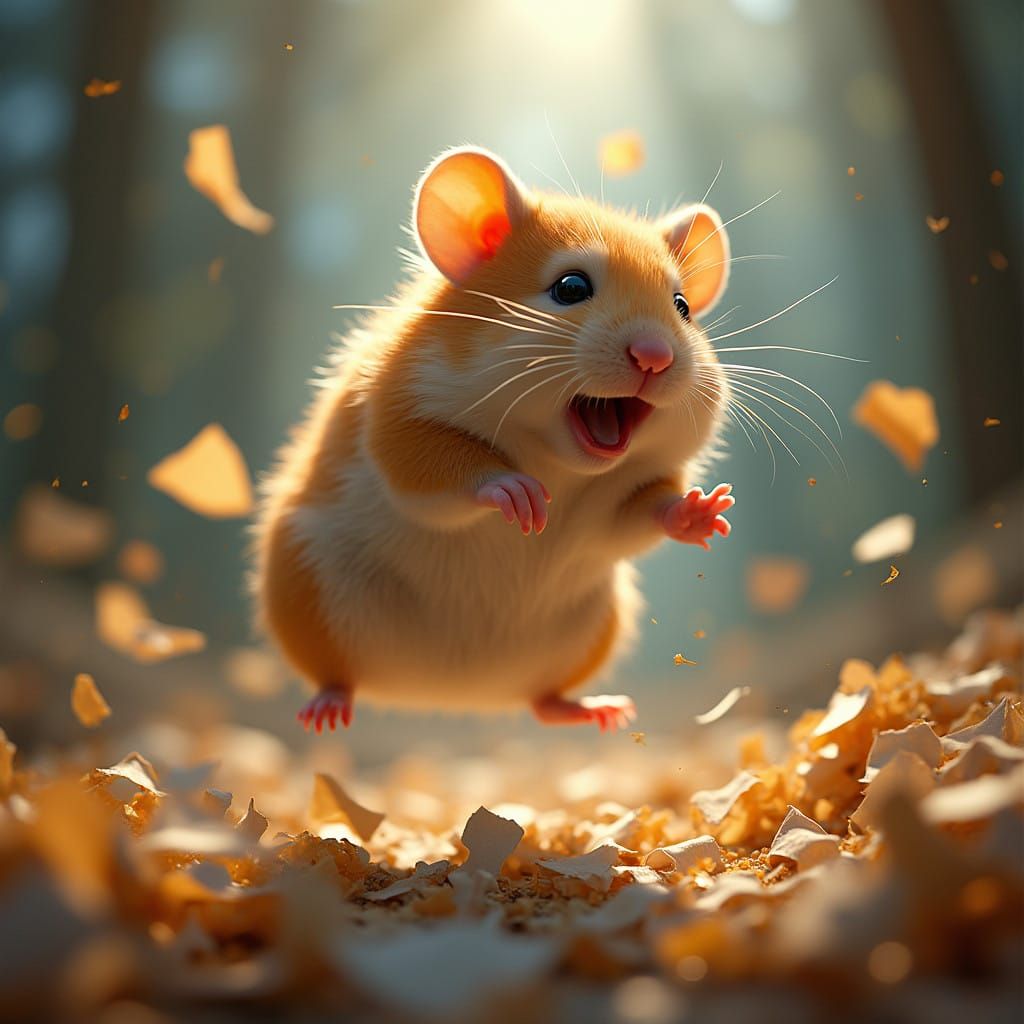 Fantastical Hamster Unleashes Reality's Fury