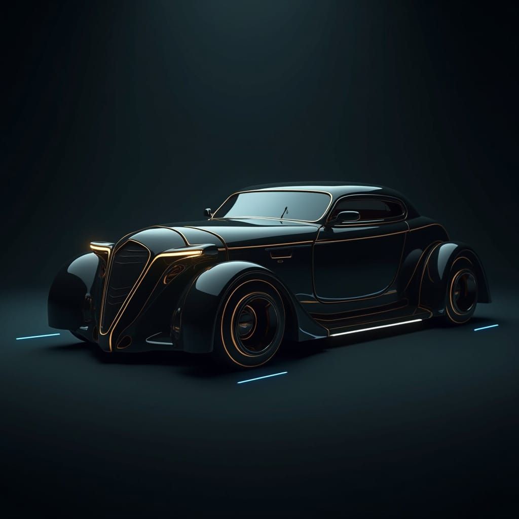 Minimalist Music Cover in Dark, Luxury Style with Geometric....