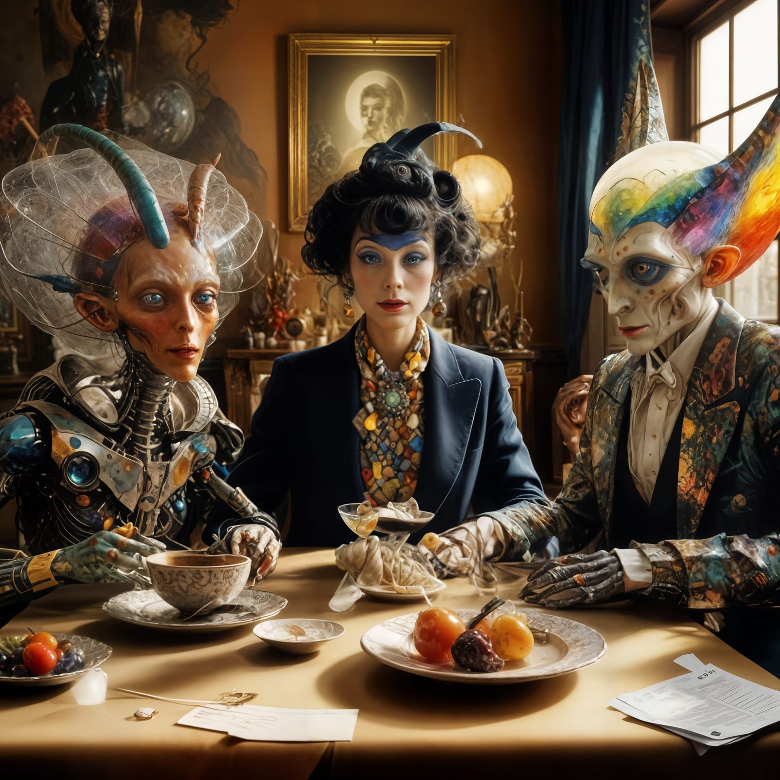 Parent/Teacher Meeting... She's their daughter's Teacher's and was very intrigued to meet her Parents in their home. The...