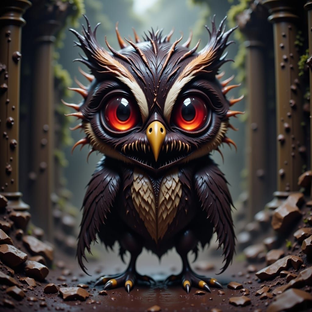 Cute and Malevolent Owl Creature