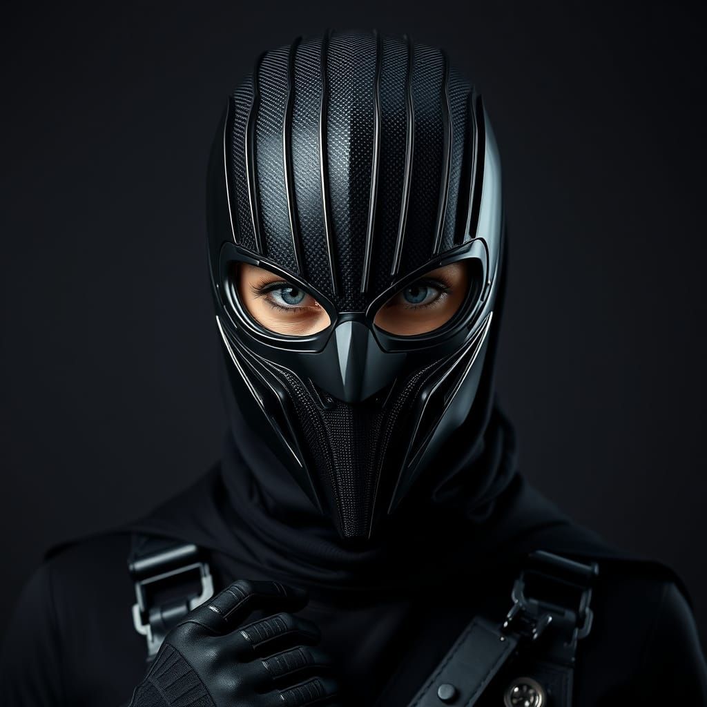 Raven Noir in Cyberpunk Style