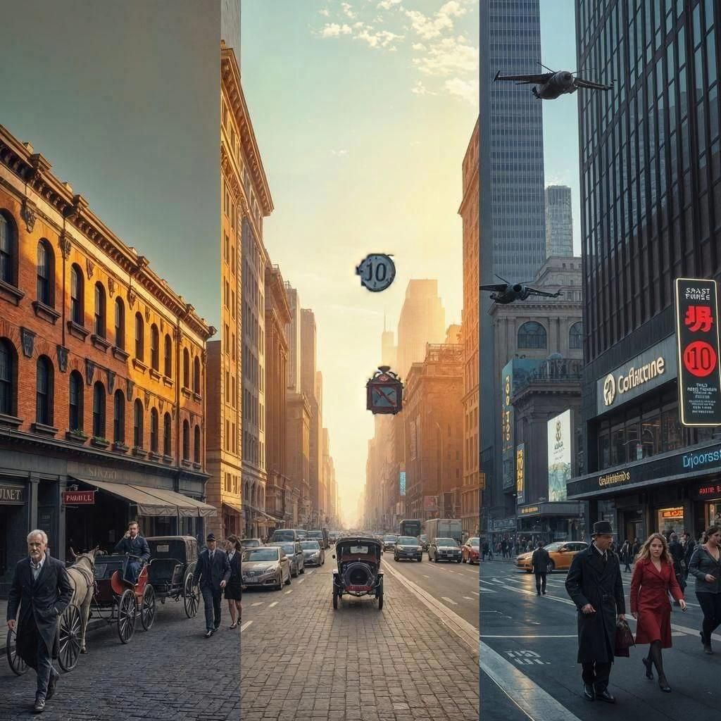 Cityscapes Through Time: 1800s to Future in Photography