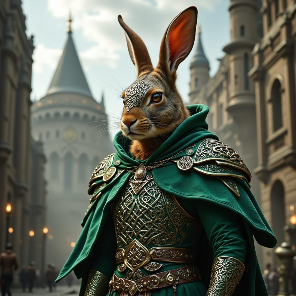 Celtic Hare Bearing Urgent Message in Dublin