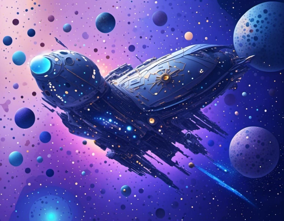 Geometric Spaceship with Advanced Technology in Starlight