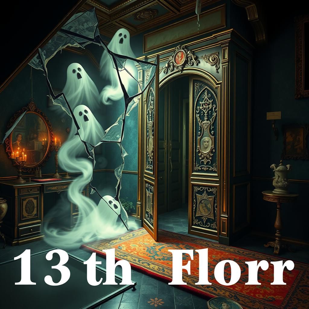 Enchanted Mirror in Haunted Elevator Attic