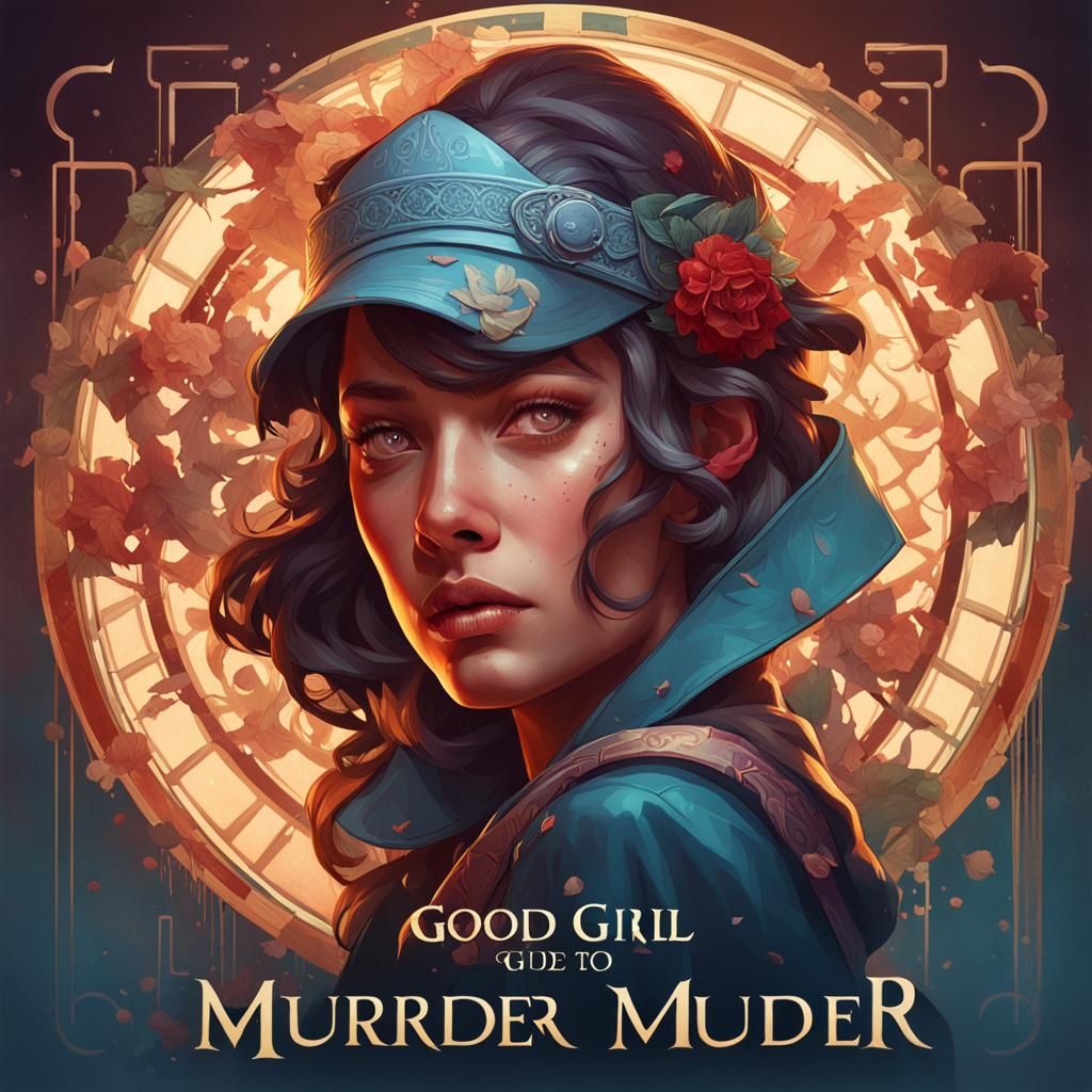 Good Girl Portrait: Hyperdetailed Art Nouveau Style
